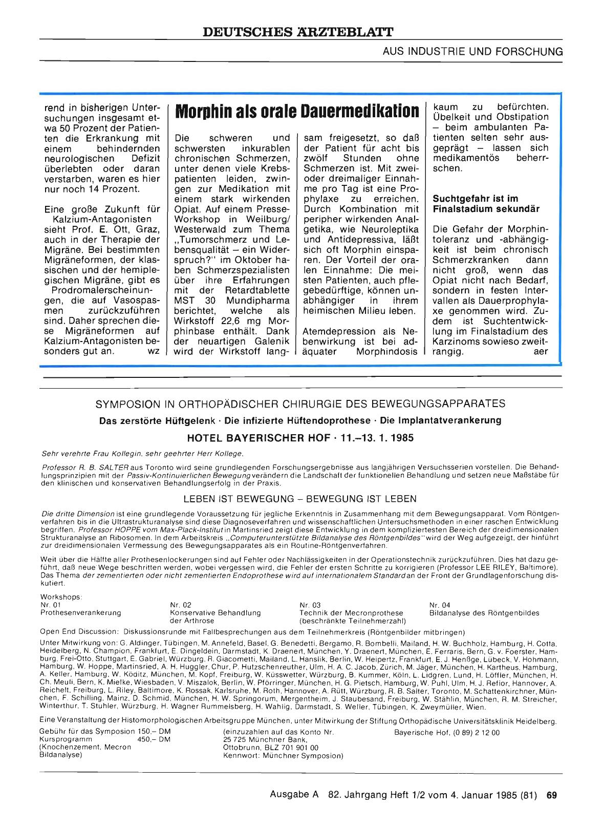 Vorschauseite 1: Morphin als orale Dauermedikation
