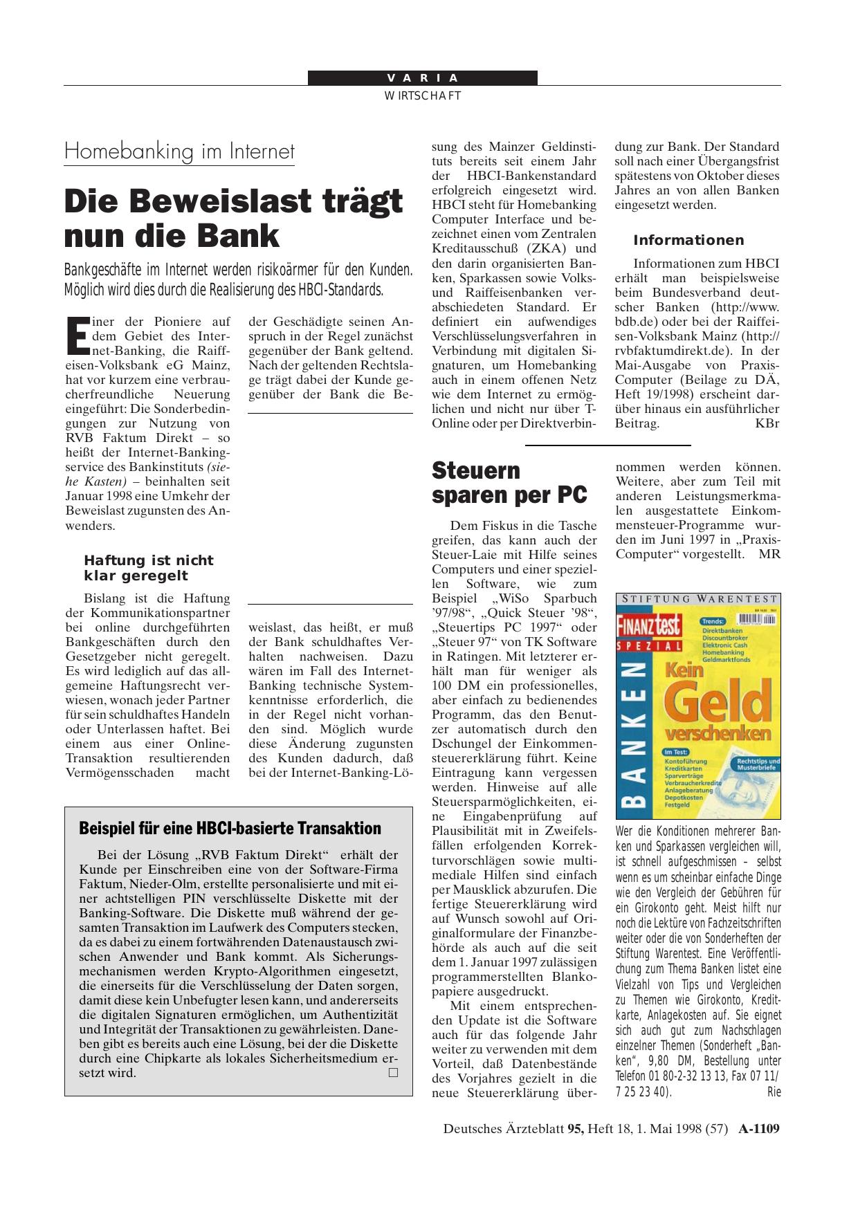 Vorschauseite 1: Steuern sparen per PC