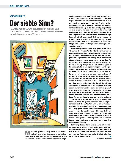 Vorschauseite 1: Arztgeschichte: Der siebte Sinn?