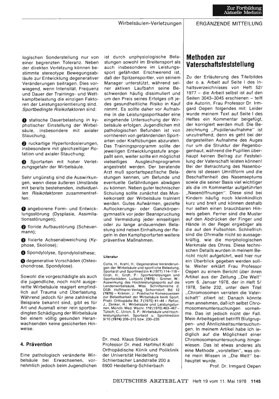 Vorschauseite 1: Methoden zur Vaterschaftsfeststellung