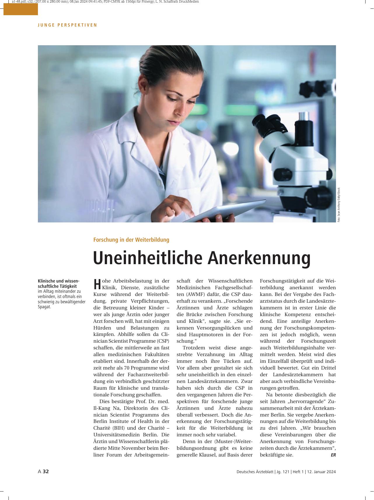 Vorschauseite 1: Forschung in der Weiterbildung: Uneinheitliche Anerkennung