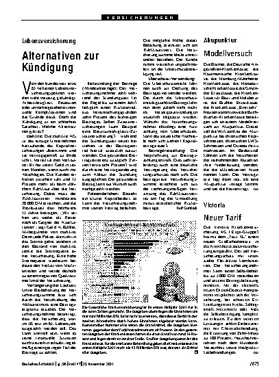Vorschauseite 1: Lebensversicherung: Alternativen zur Kündigung