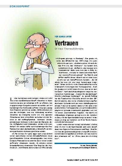 Vorschauseite 1: Von schräg unten: Vertrauen