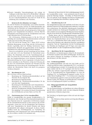 Vorschauseite 5: Richtlinien zur Organtransplantation gem. § 16 Abs. 1 S. 1 Nrn. 2 u. 5 TPG