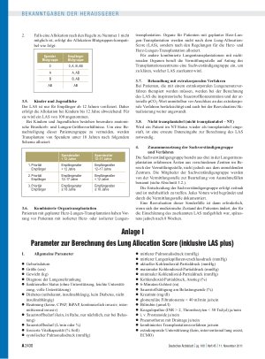 Vorschauseite 6: Richtlinien zur Organtransplantation gem. § 16 Abs. 1 S. 1 Nrn. 2 u. 5 TPG