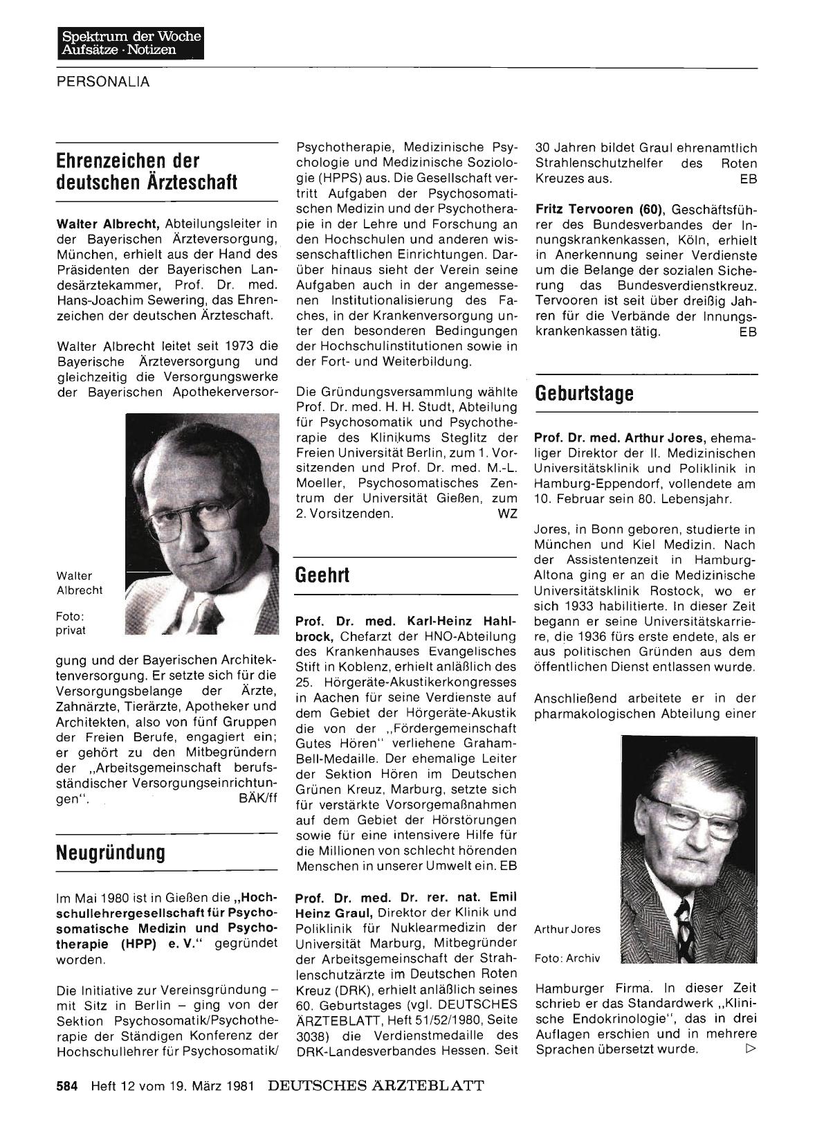 Vorschauseite 1: Geehrt