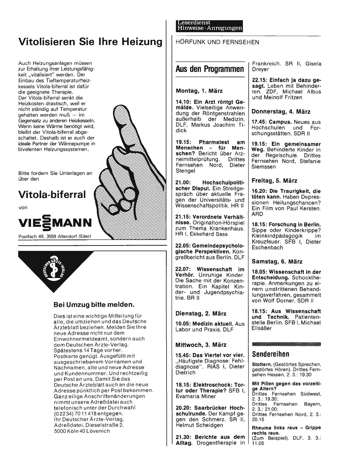Vorschauseite 1: Aus den Programmen