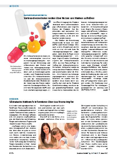 Vorschauseite 1: Nahrungsergänzungsmittel: Verbraucherzentralen wollen über Nutzen und Risiken aufklären