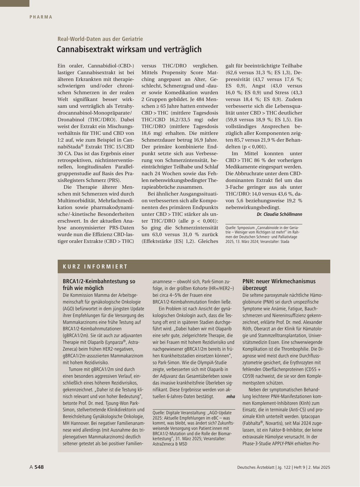 Vorschauseite 1: Kurz informiert.