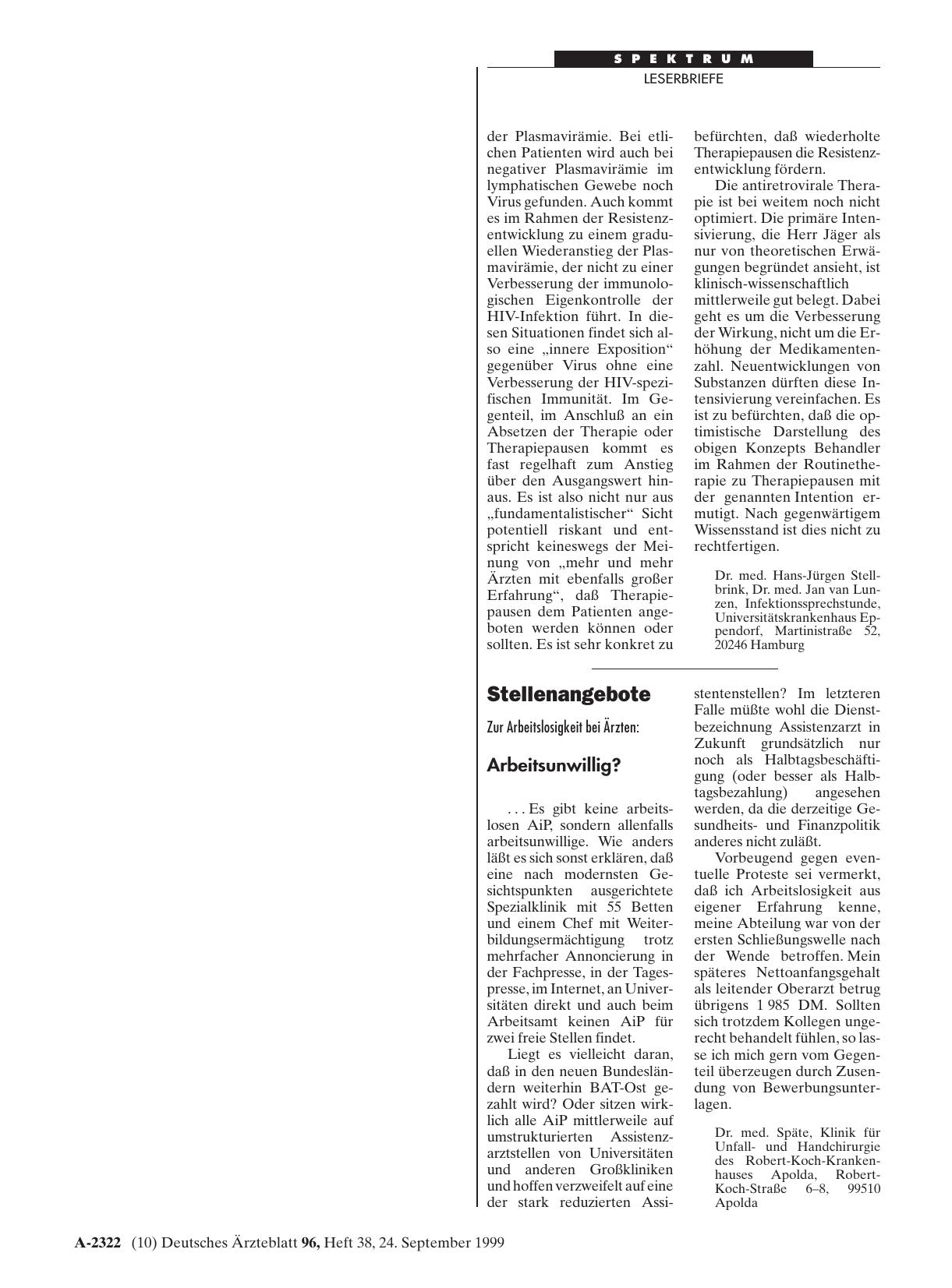 Vorschauseite 1: Stellenangebote: Arbeitsunwillig?