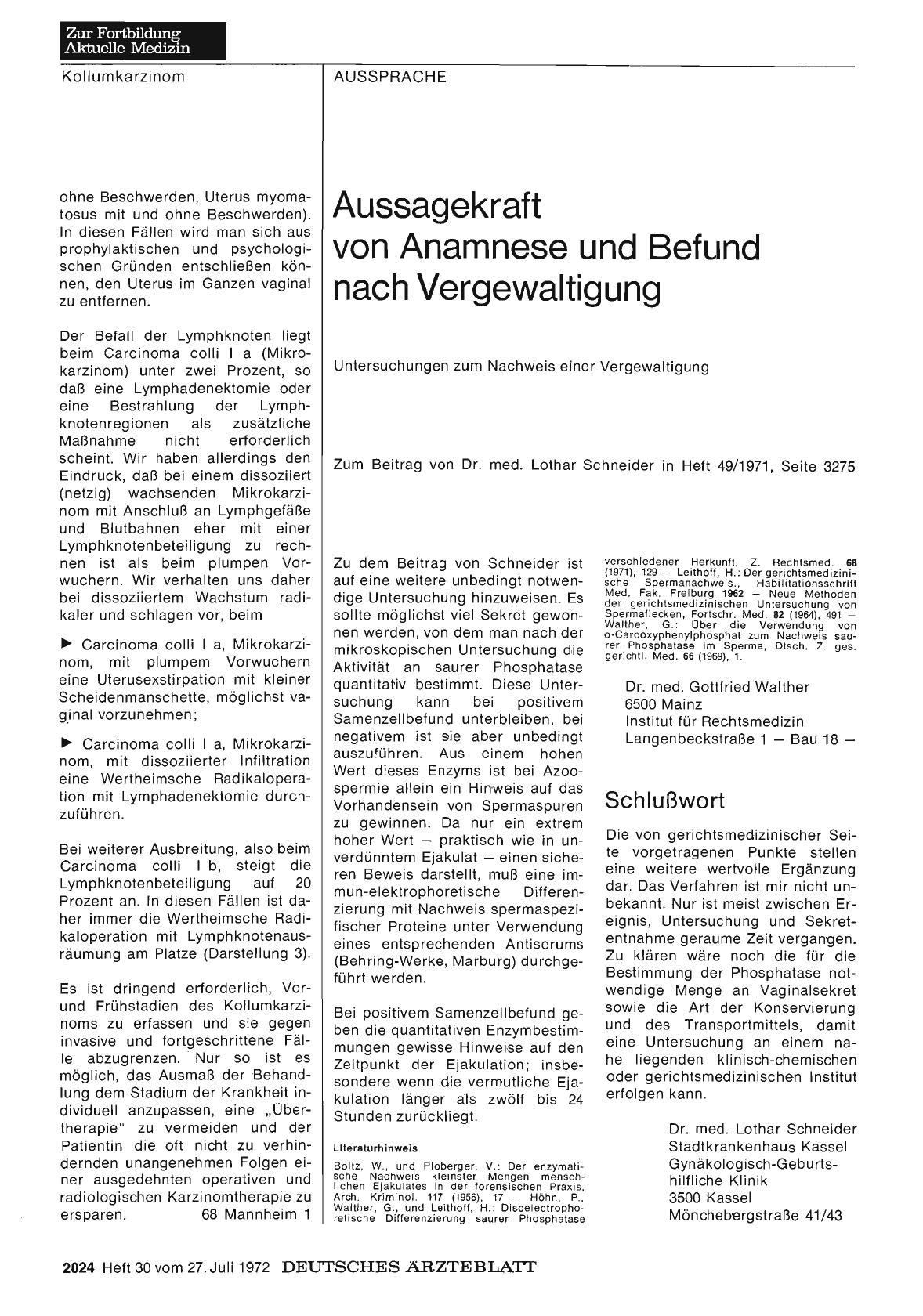 Vorschauseite 1: Schlußwort