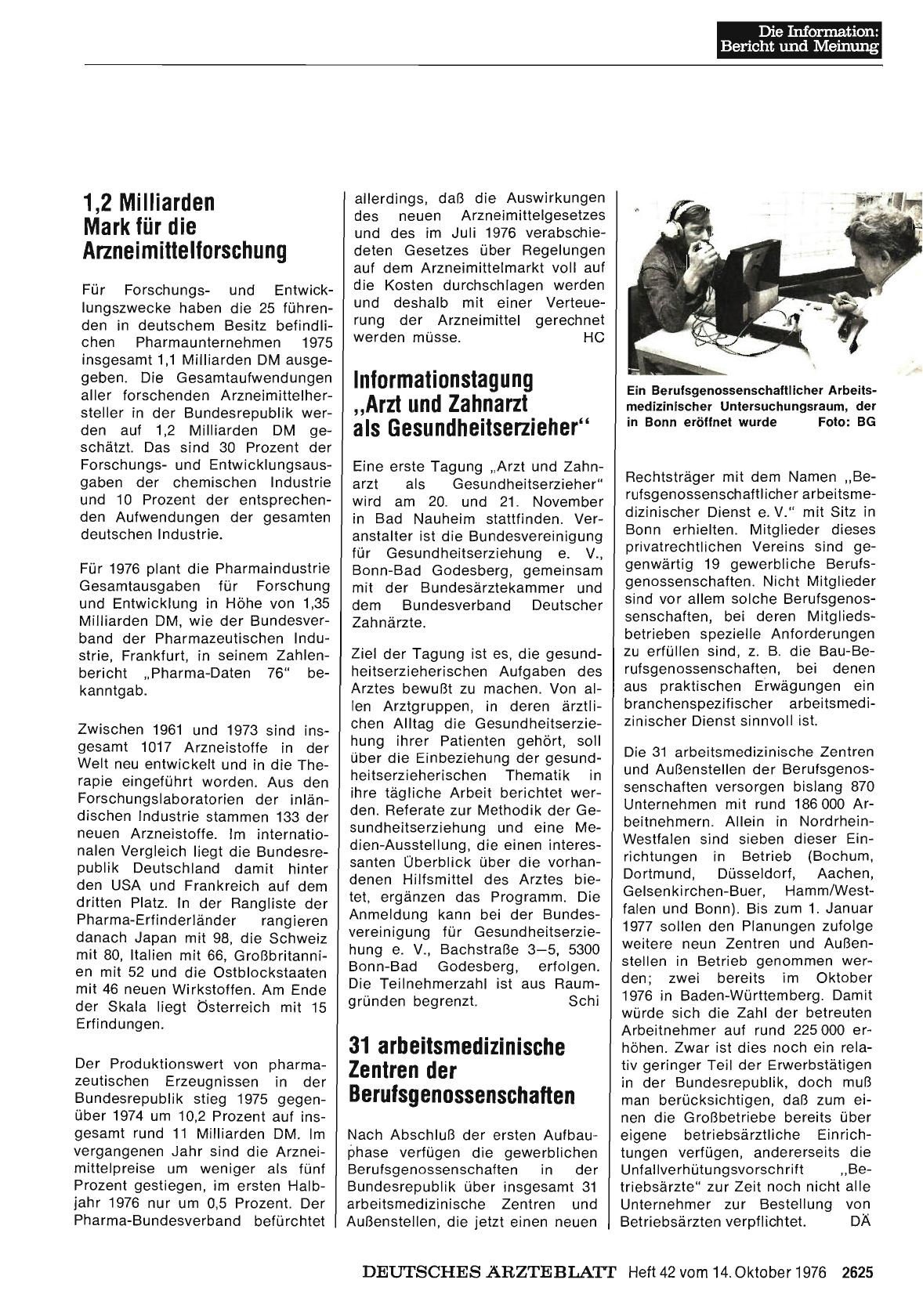Vorschauseite 1: 31 arbeitsmedizinische Zentren der Berufsgenossenschaften