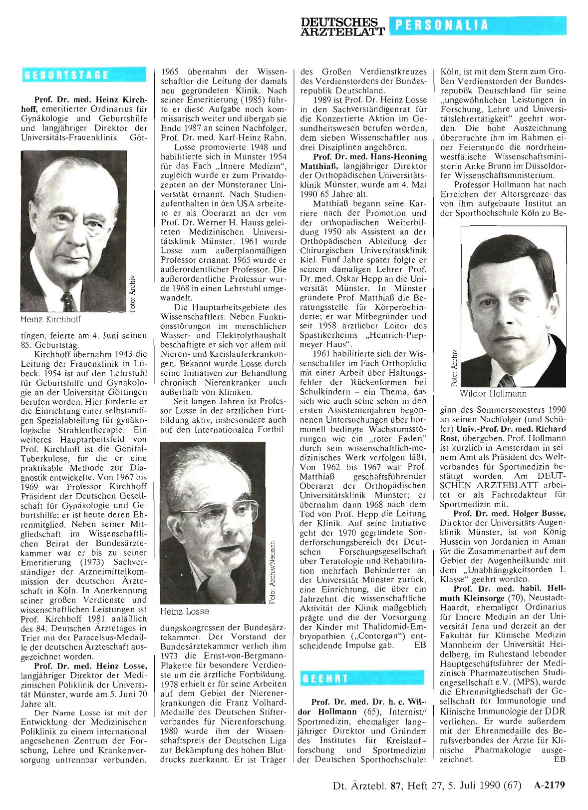 Vorschauseite 1: Geburtstage