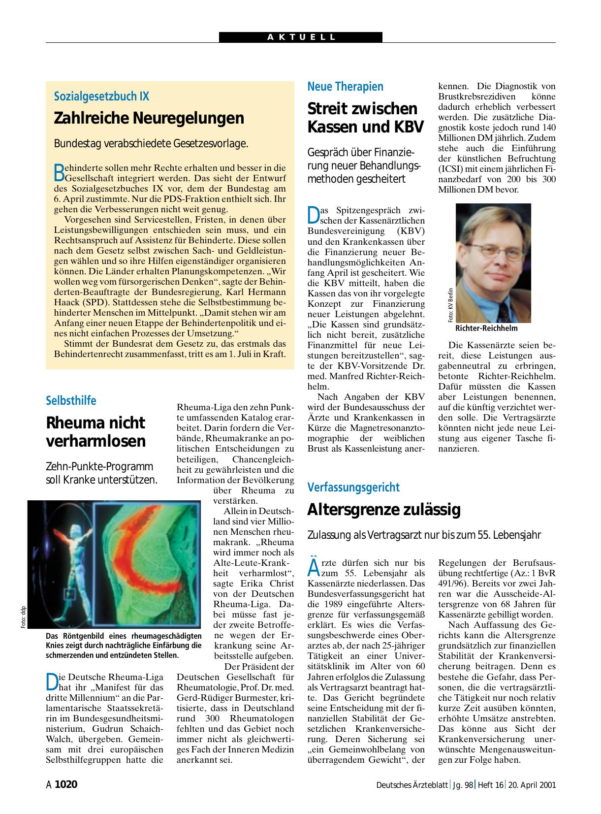 Vorschauseite 1: Verfassungsgericht: Altersgrenze zulässig