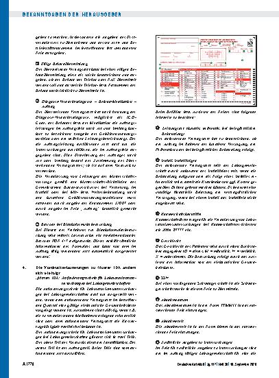 Vorschauseite 3: 57. Änderung der Vereinbarung über Vordrucke für die vertragsärztliche Versorgung vom 1. April 1995 (Anlage 2 BMV-Ä)