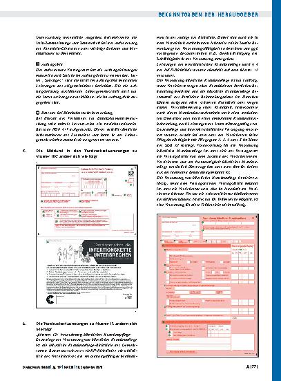 Vorschauseite 4: 57. Änderung der Vereinbarung über Vordrucke für die vertragsärztliche Versorgung vom 1. April 1995 (Anlage 2 BMV-Ä)