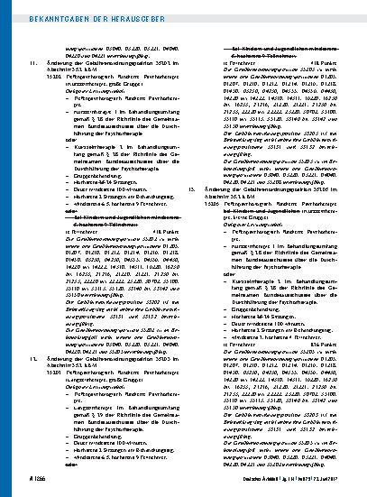 Vorschauseite 4: Beschluss des Erweiterten Bewertungsausschusses nach § 87 Abs. 4 SGB V in seiner 50. Sitzung am 29. März 2017: Teil A + Teil B sowie Vorgaben zur Anpassung der kassenspezifischen…