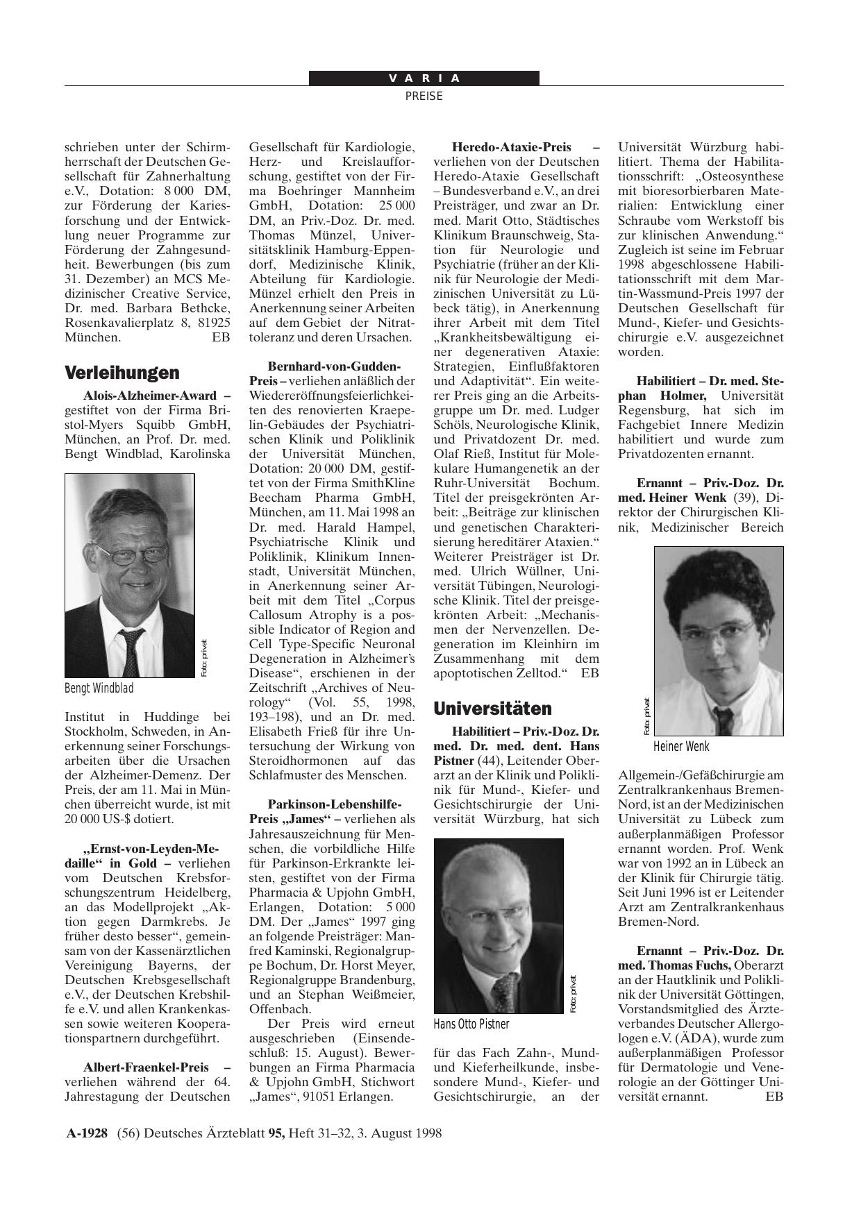 Vorschauseite 1: Universitäten