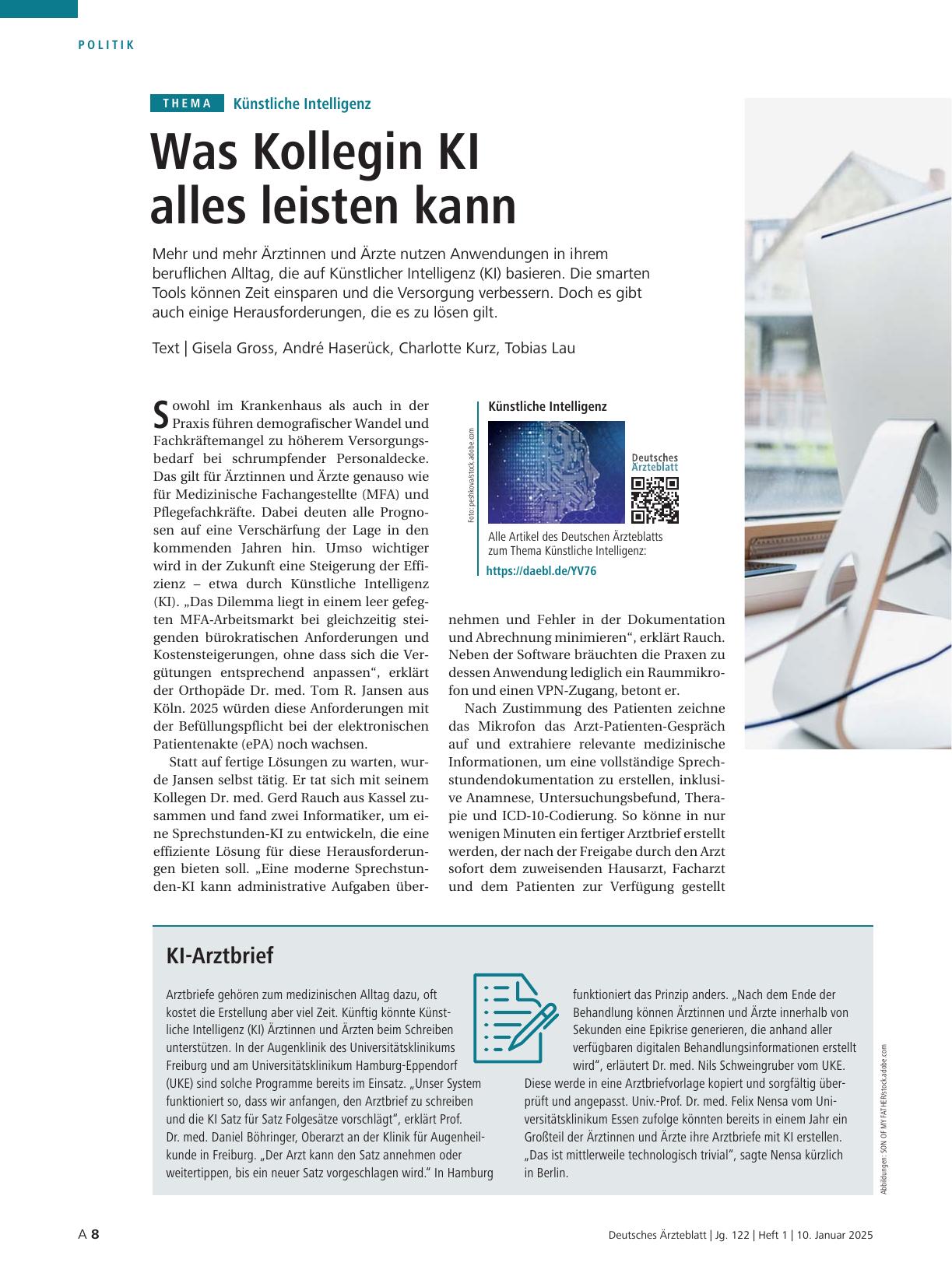 Vorschauseite 1: Künstliche Intelligenz: Was Kollegin KI alles leisten kann