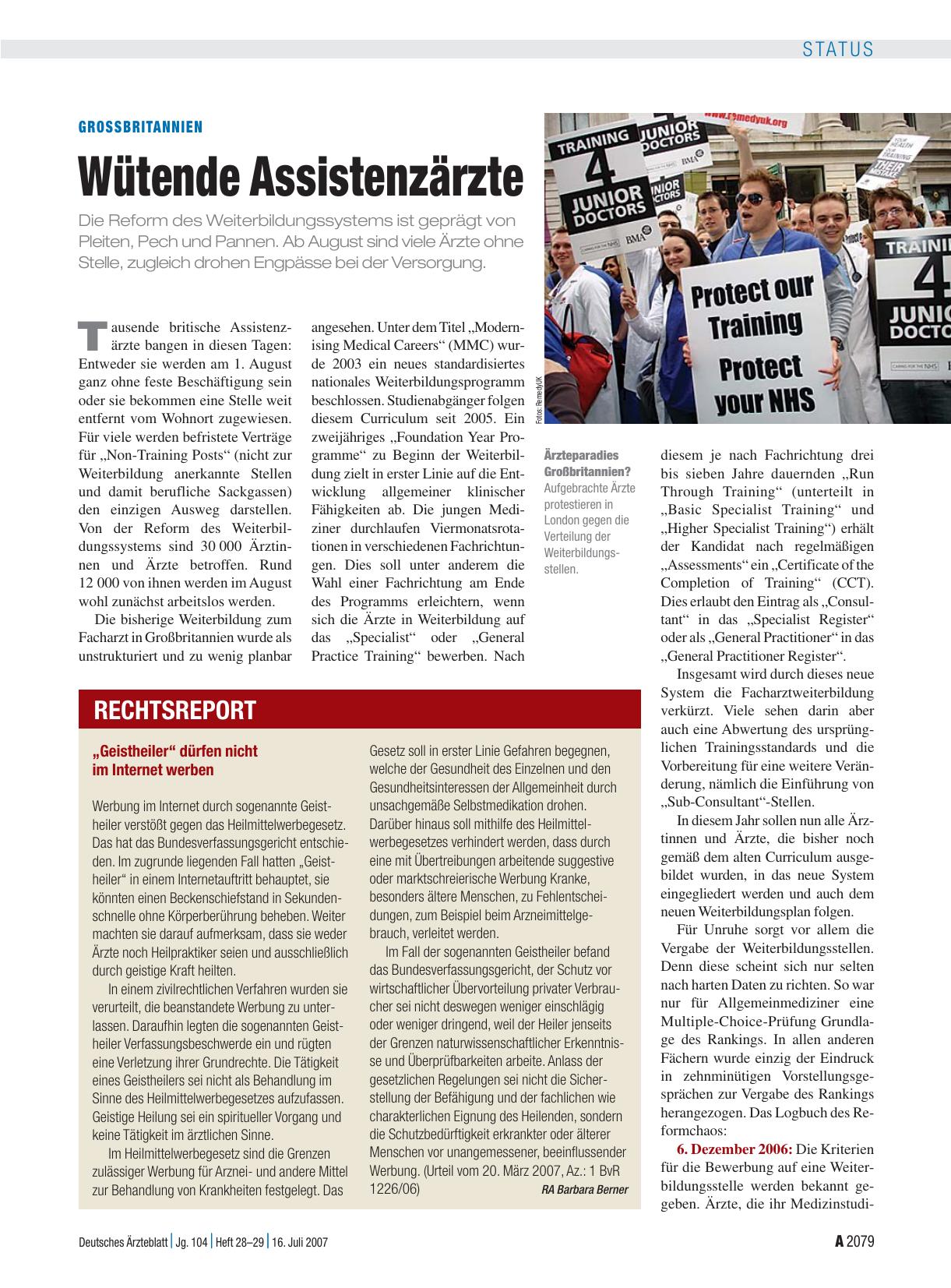 Vorschauseite 1: „Geistheiler“ dürfen nicht im Internet werben