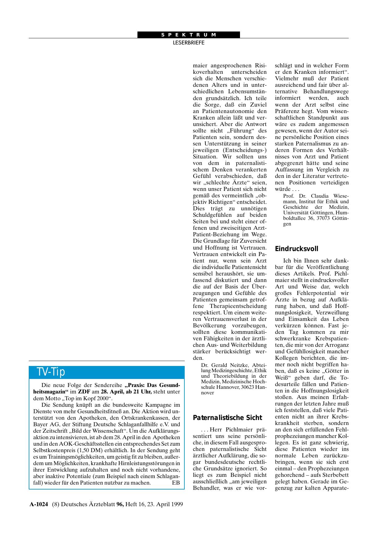 Vorschauseite 1: Praxis: Das Gesundheitsmagazin