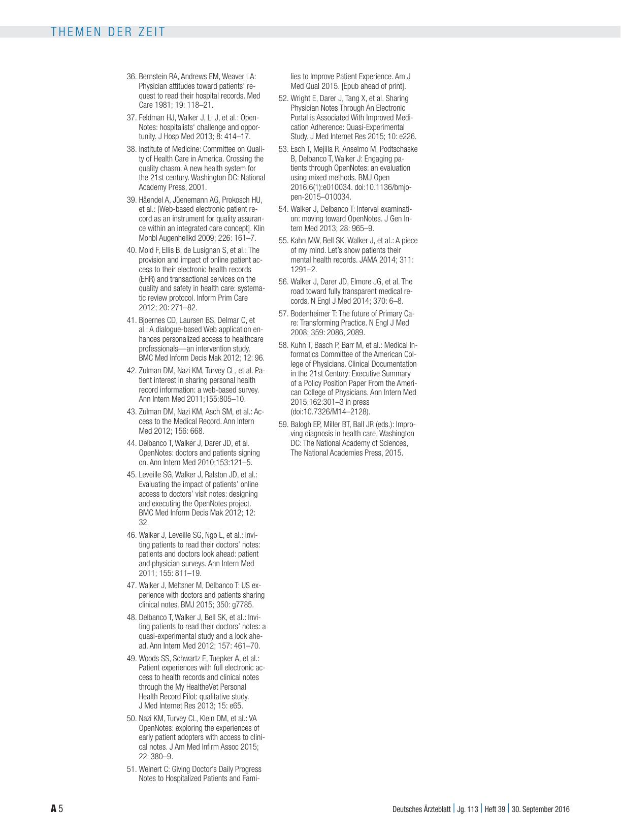 Vorschauseite 5: Open Notes: Transparenz in der Arzt-Patienten-Kommunikation