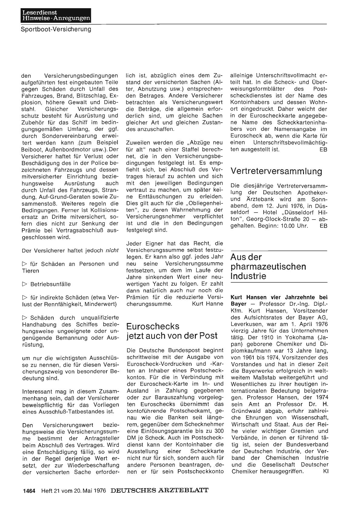 Vorschauseite 1: Euroschecks jetzt auch von der Post