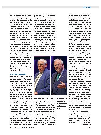 Vorschauseite 3: Eröffnung des 127. Deutschen Ärztetages: Zwischen Distanz und dem Willen zur Zusammenarbeit