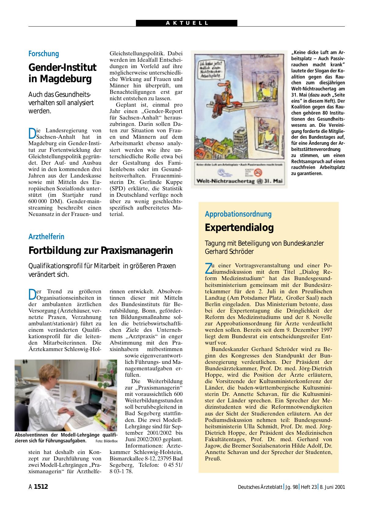 Vorschauseite 1: Approbationsordnung: Expertendialog