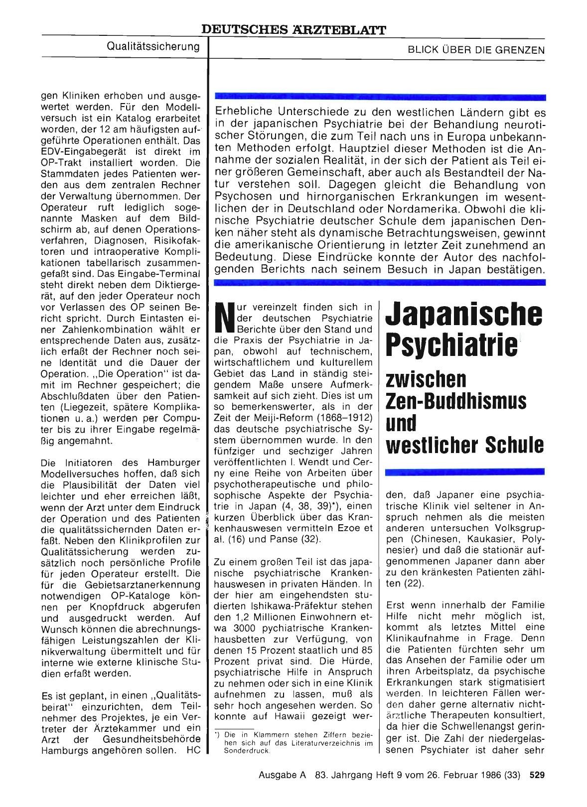 Vorschauseite 1: Japanische Psychiatrie zwischen Zen-Buddhismus und westlicher Schule