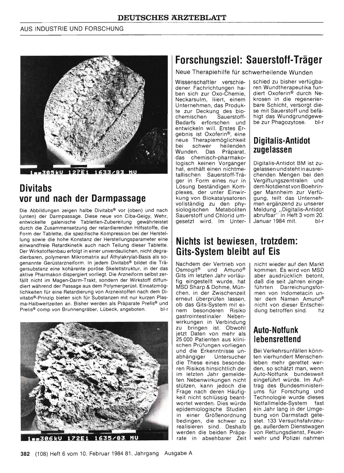 Vorschauseite 1: Digitalis-Antidot zugelassen