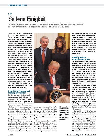 Vorschauseite 1: USA: Seltene Einigkeit