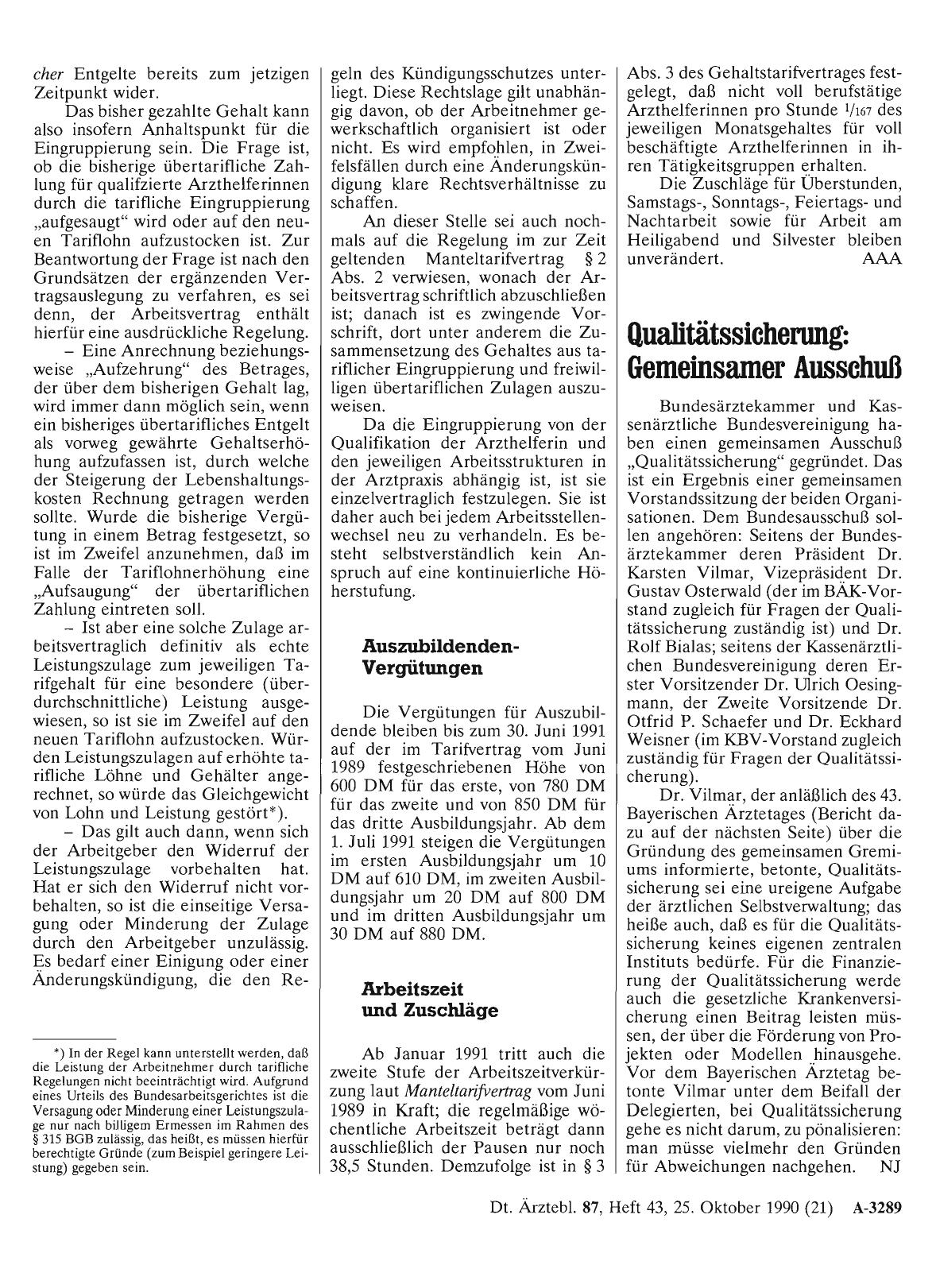 Vorschauseite 1: Qualitätssicherung: Gemeinsamer Ausschuß