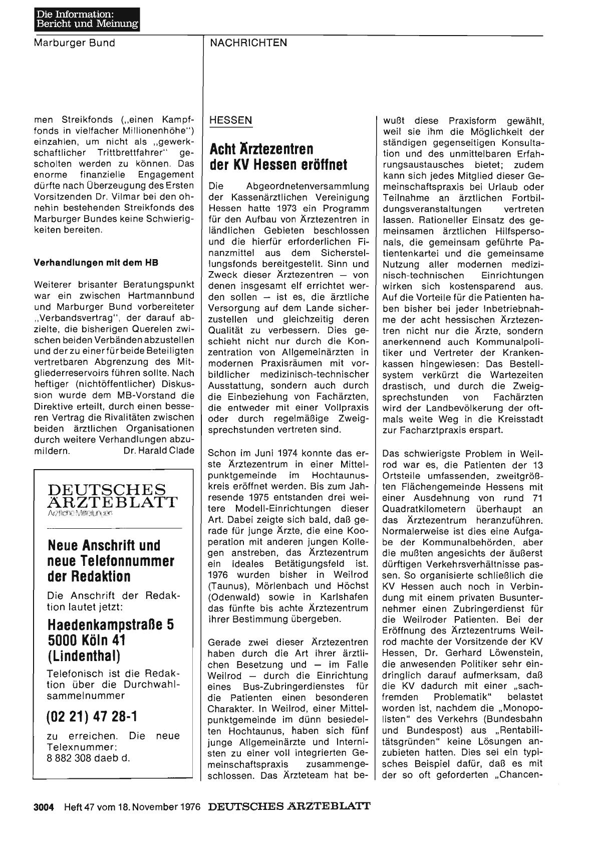 Vorschauseite 1: HESSEN: Acht Ärztezentren der KV Hessen eröffnet