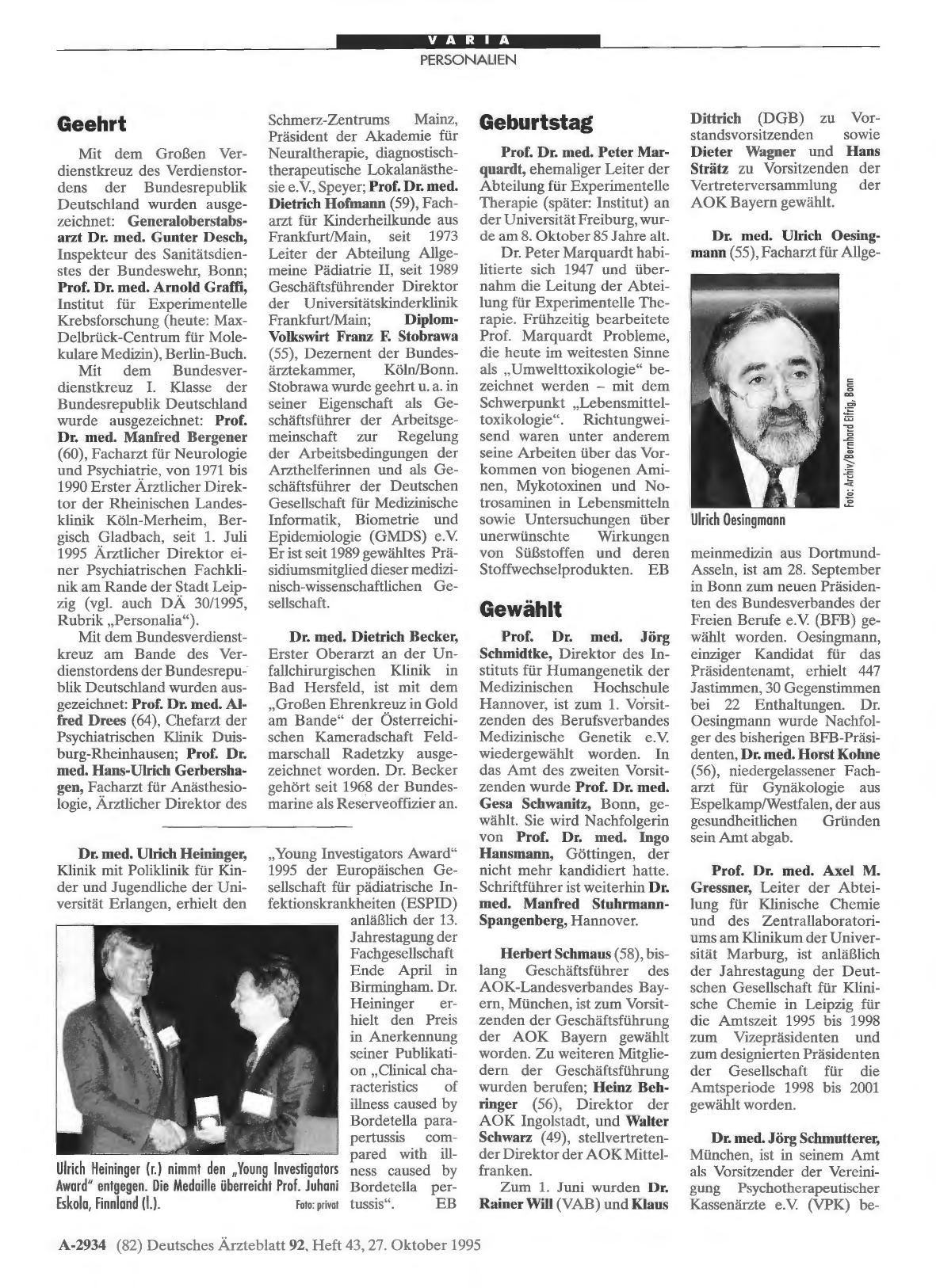 Vorschauseite 1: Geehrt
