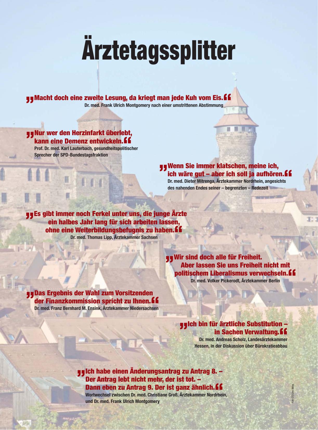 Vorschauseite 1: Ärztetagssplitter