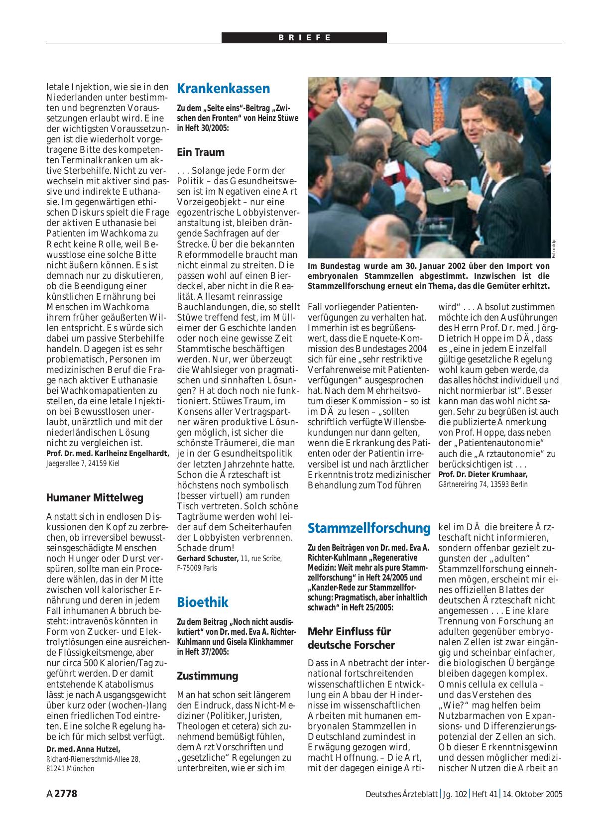 Vorschauseite 1: Bioethik: Zustimmung