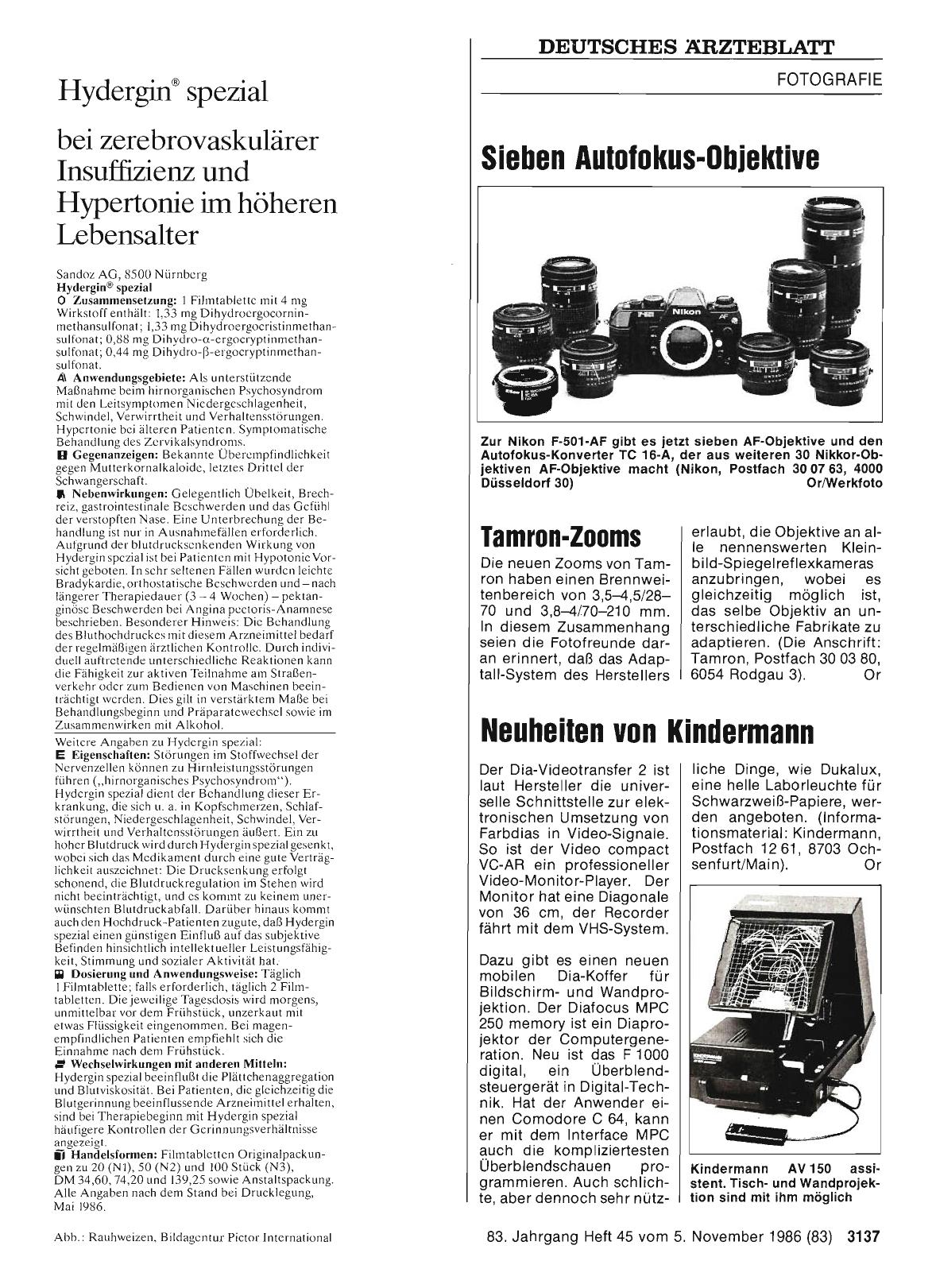 Vorschauseite 1: Tamron-Zooms