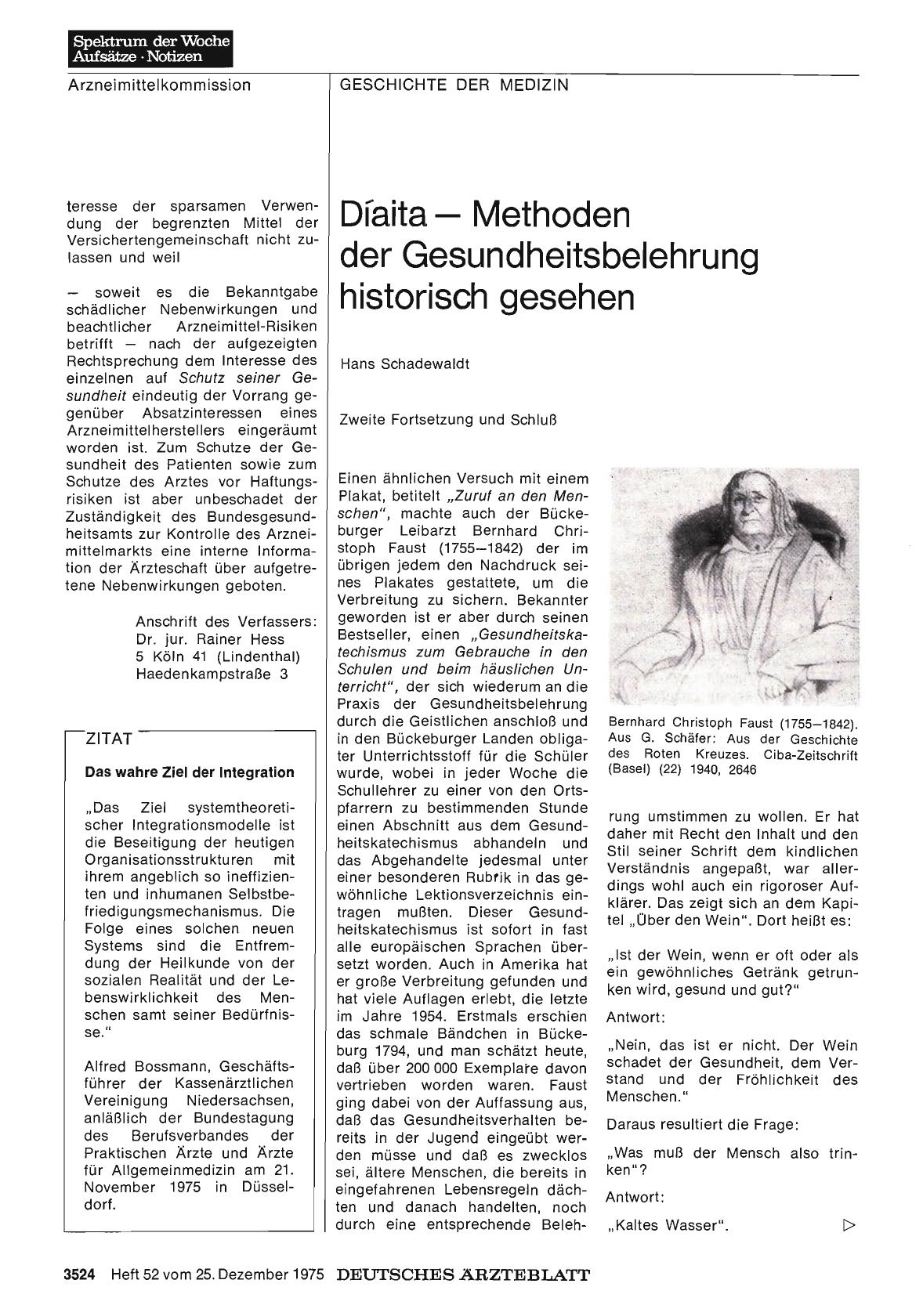 Vorschauseite 1: Das wahre Ziel der Integration