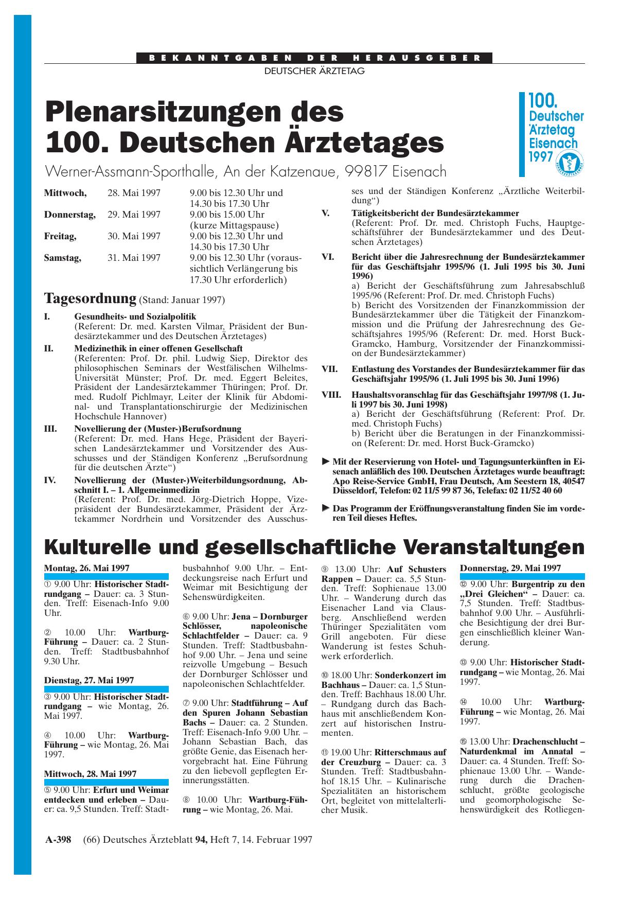 Vorschauseite 1: Kulturelle und gesellschaftliche Veranstaltungen