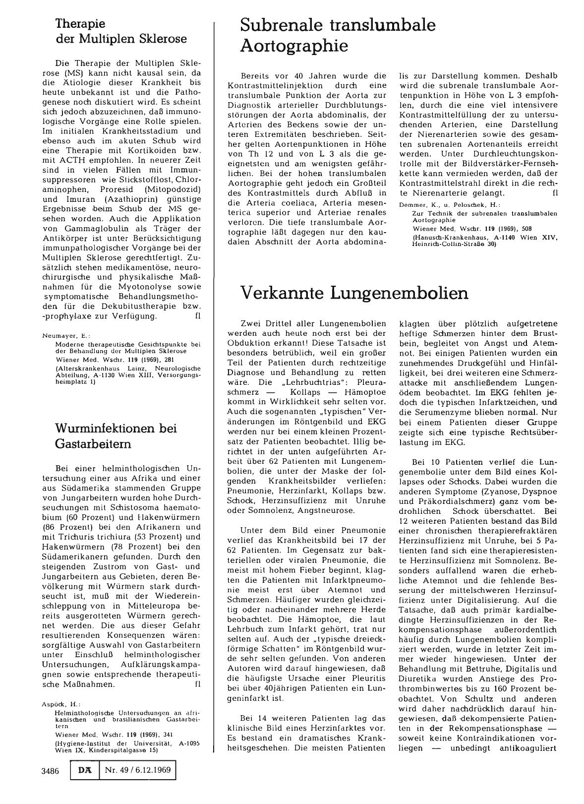 Vorschauseite 1: Subrenale translumbale Aortographie