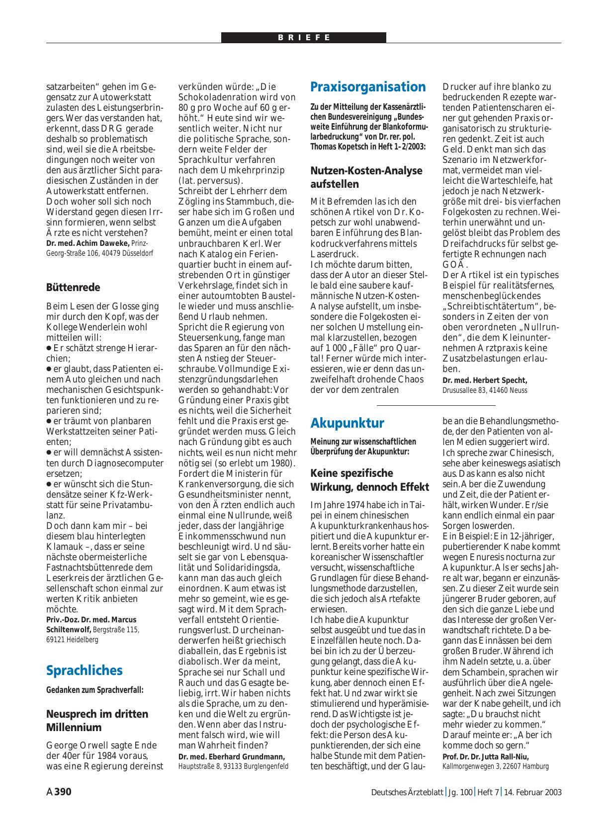 Vorschauseite 1: Akupunktur: Keine spezifische Wirkung, dennoch Effekt
