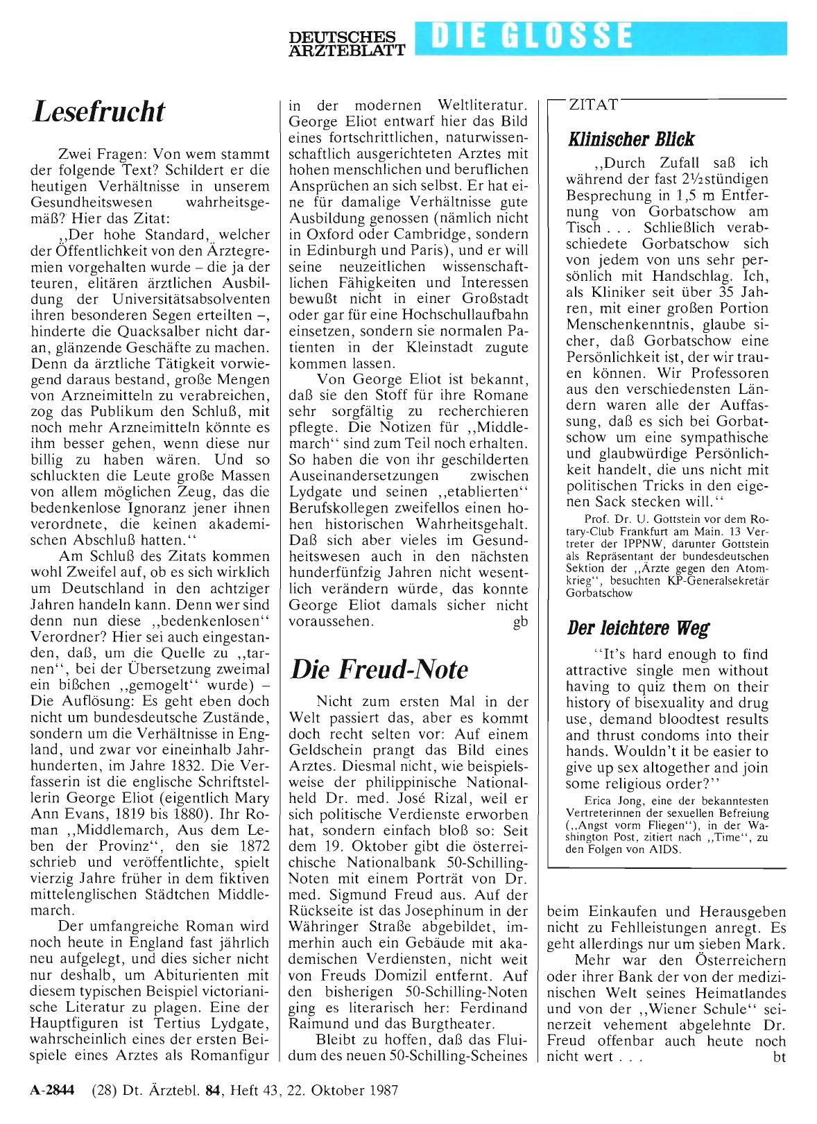Vorschauseite 1: Die Freud-Note