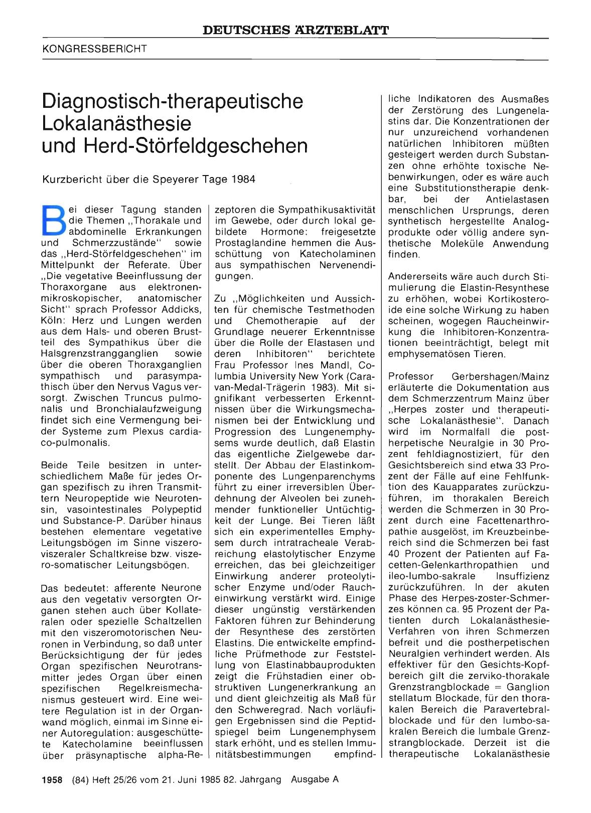 Vorschauseite 1: Diagnostisch-therapeutische Lokalanästhesie und Herd-Störfeldgeschehen