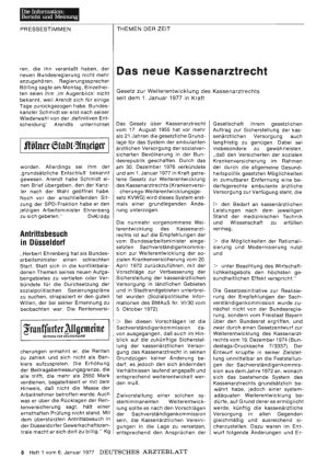 Vorschauseite 1: Das neue Kassenarztrecht