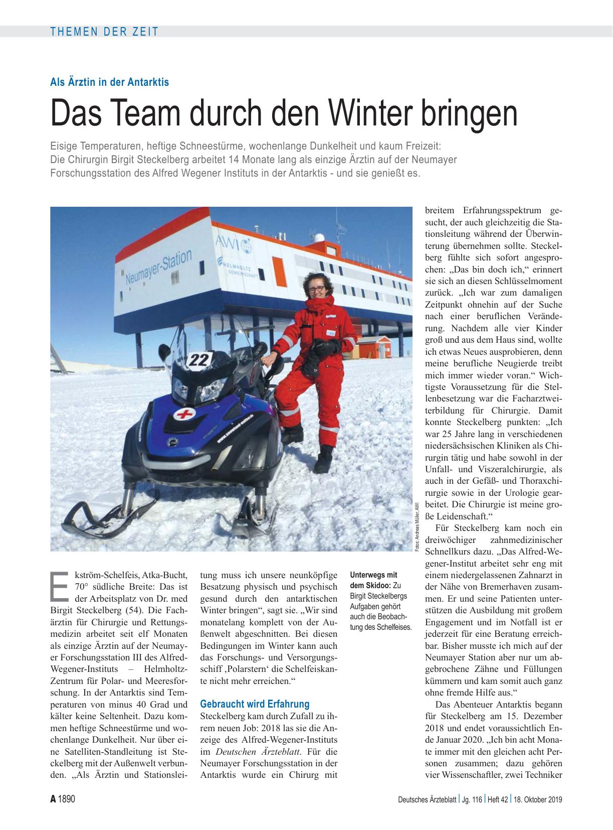 Vorschauseite 1: Als Ärztin in der Antarktis: Das Team durch den Winter bringen