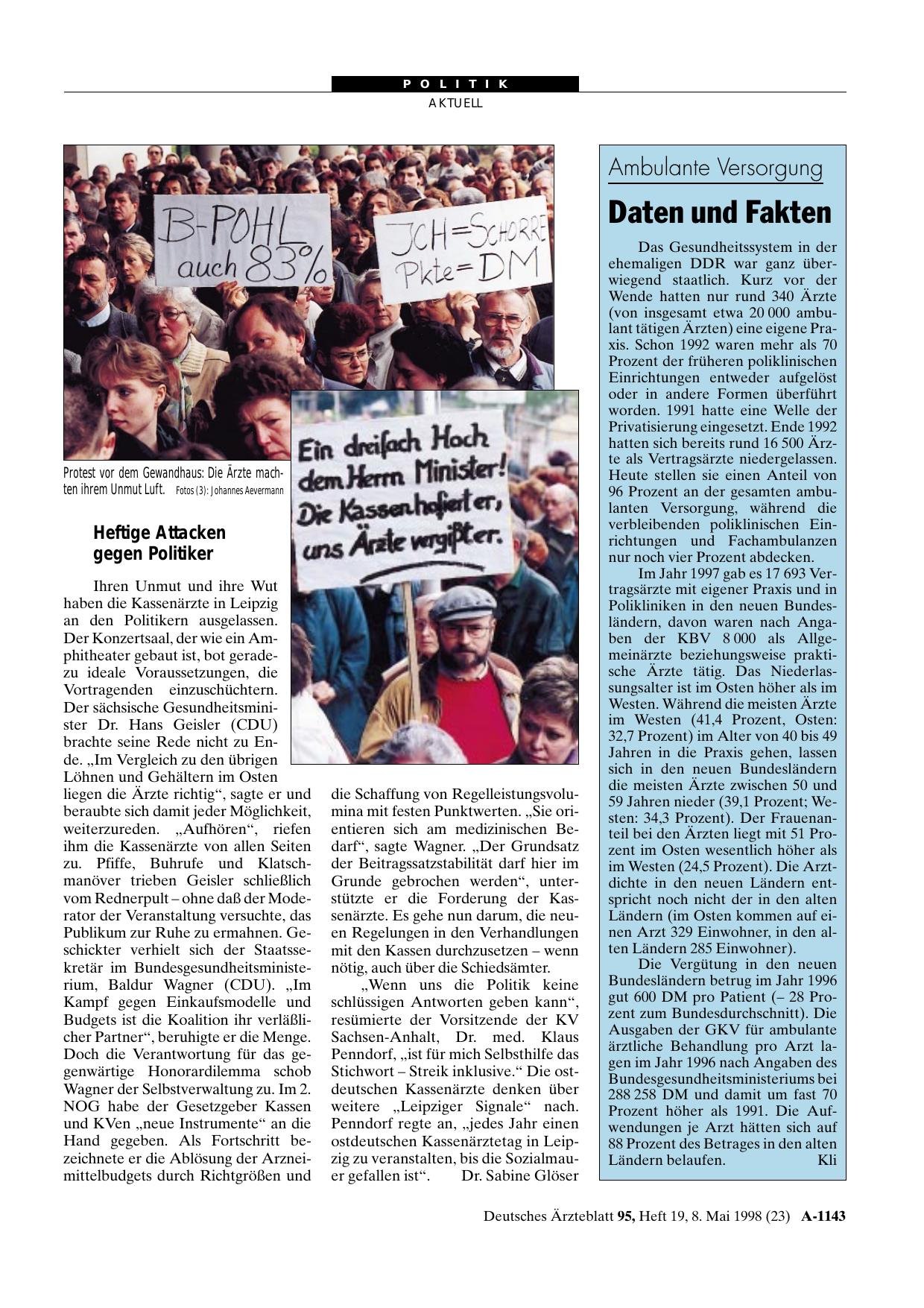 Vorschauseite 1: Ambulante Versorgung: Daten und Fakten