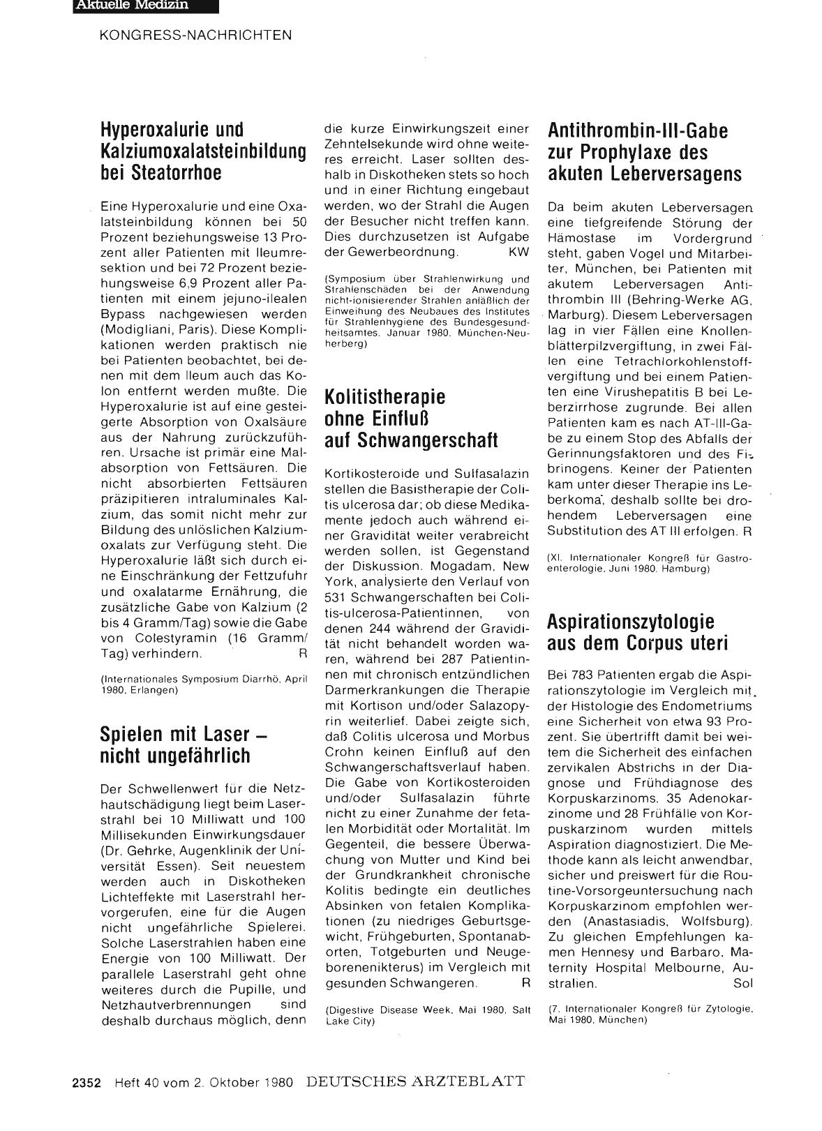 Vorschauseite 1: Hyperoxalurie und Kalziumoxalatsteinbildung bei Steatorrhoe