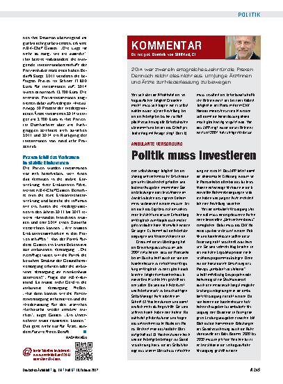 Vorschauseite 3: Wirtschaftliche Situation der Praxen: Ärzte erzielen höhere Einkommen