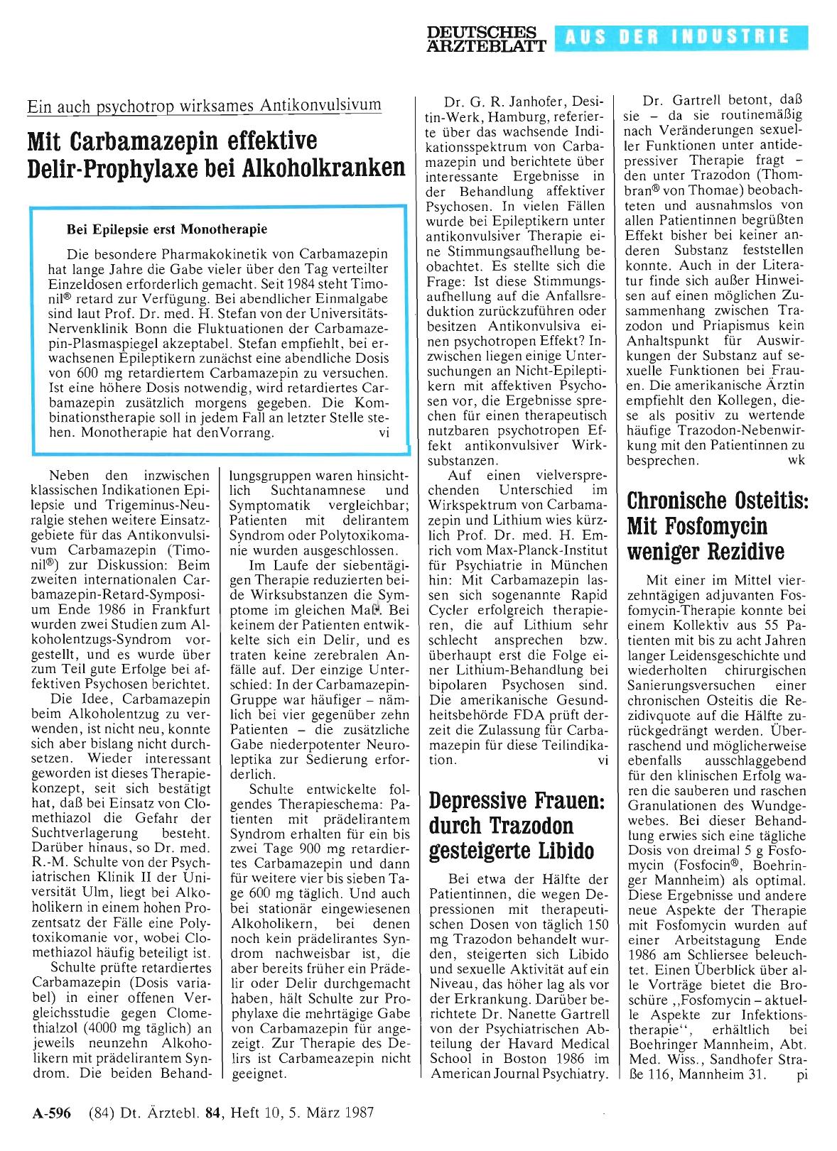 Vorschauseite 1: Chronische Osteitis: Mit Fosfomycin weniger Rezidive